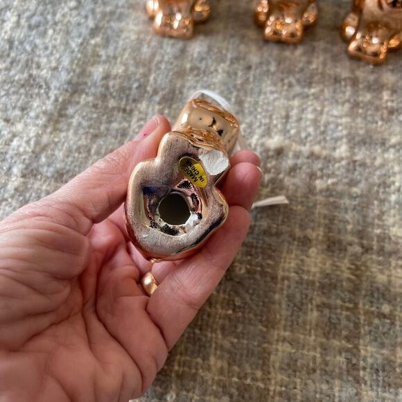 Bulldogs Ornaments Golden Color Lot of 5 - Picture 4 of 6